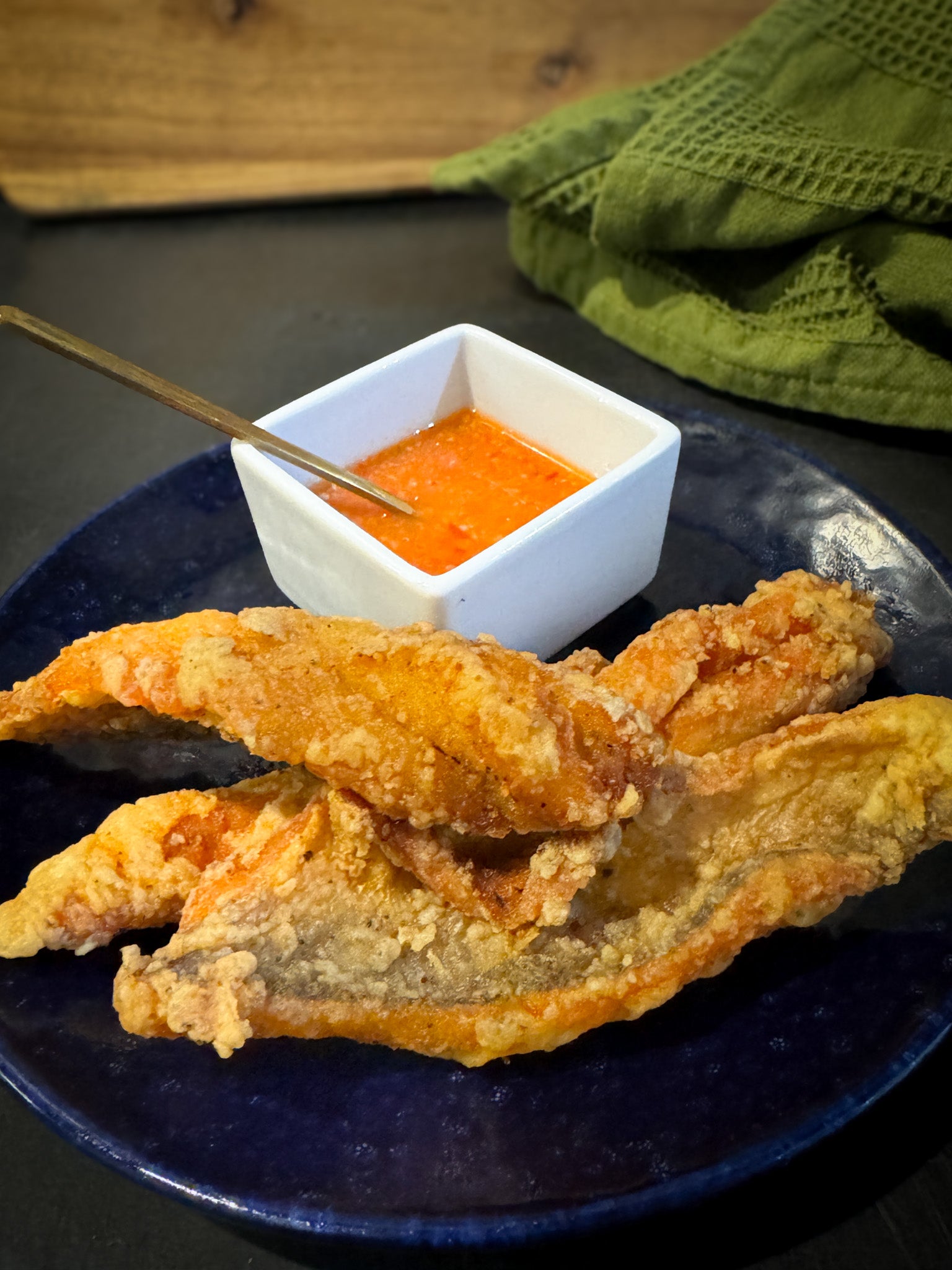 Fried Banga Mary Fish 3pc Caribbean Guyanese Style Plate