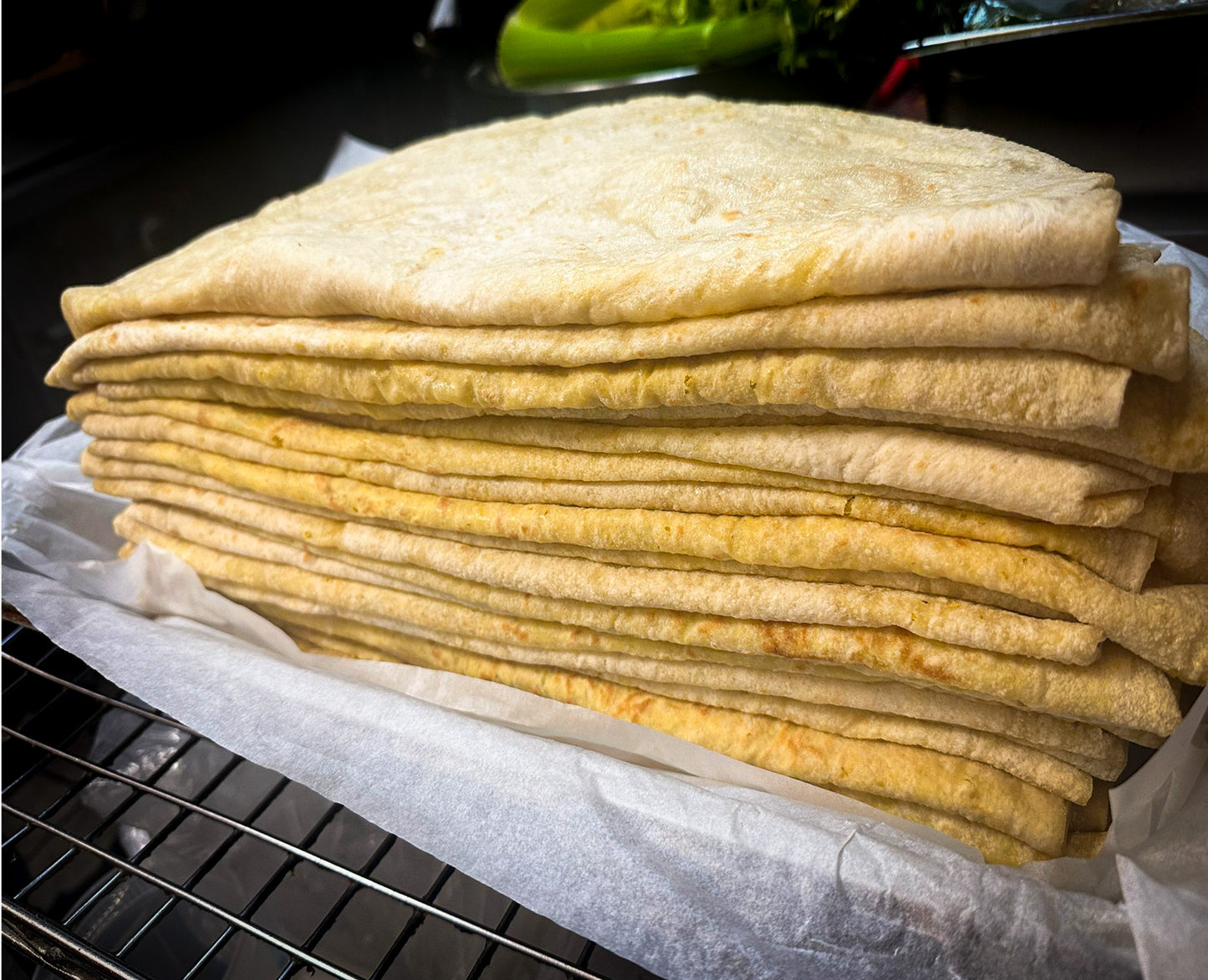 Guyanese Dhall Puri split pea roti pack of three