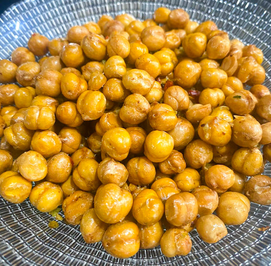 Guyanese fried channa Caribbean spicy chickpea snack