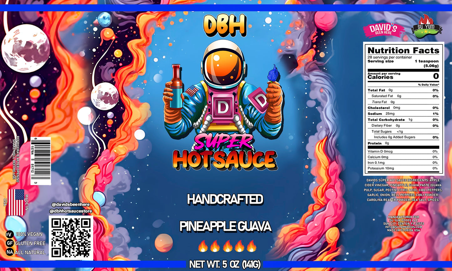 David's Been Here Super Hot Sauce (Blue)