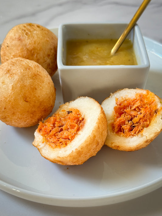 Stuffed Cassava Ball w/ Salt Fish-6 pcs